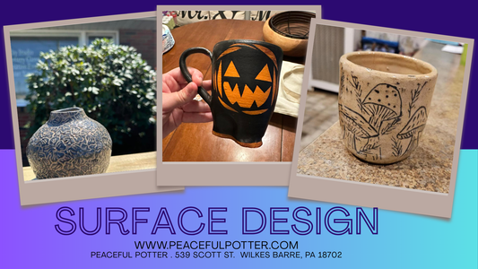 Surface Design, Tuesdays 7-9PM, beginning 10/28/25